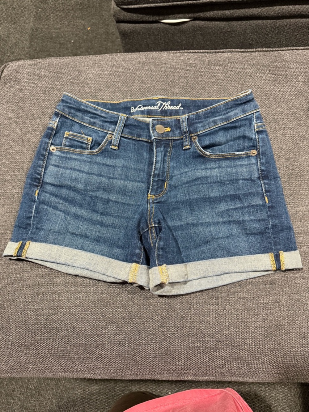 Universal Thread Indigo Roll-Cuff Denim Shorts